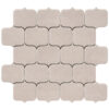 Modern Arabesque Silver Glossy Porcelain Mosaic Tile