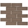 Century 2x6 Brick Brown Porcelain Mosaic Tile