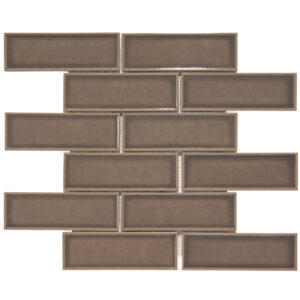 Century 2x6 Brick Brown Porcelain Mosaic Tile