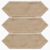 Forio 4" x 12" Picket Taupe Glossy Porcelain Mosaic Tile