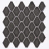 Century Clipped Diamond Dark Gray Porcelain Mosaic Tile