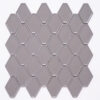 Century Clipped Diamond Grey Porcelain Mosaic Tile
