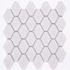 Century Clipped Diamond White Porcelain Mosaic Tile