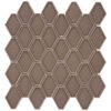 Century Clipped Diamond Dark Grey Porcelain Mosaic Tile