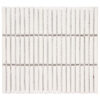 Villagio Stacked Brick White Porcelain Mosaic Tile
