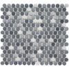 Cosmos Multi Color 0.75 inch Penny Round Mosaic Tile