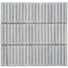 Villagio Stacked Brick Light Grey Porcelain Mosaic Tile