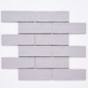 Forio 2" x 6" Brick Silver Glossy Porcelain Mosaic Tile
