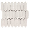 Forio 1.2" x 4.2" Picket Grey Glossy Porcelain Mosaic Tile
