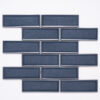 Century 2x6 Brick Blue Porcelain Mosaic Tile