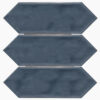 Forio 4" x 12" Picket Blue Glossy Porcelain Mosaic Tile