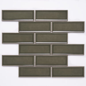 Century 2x6 Brick Green Porcelain Mosaic Tile