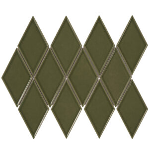 Century Harlequin Green Porcelain Mosaic Tile