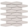 Honeycomb 1.5" x 4.9" Grey Glossy Porcelain Mosaic Tile