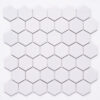 2'' x 2'' Hexagon Honeycomb White Glossy Mosaic Tile