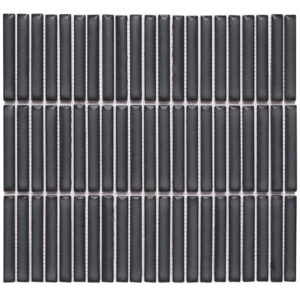 Villagio Stacked Brick Dark Blue Porcelain Mosaic Tile