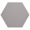 10 inch Hexagon Basic Gray Matt Porcelain Tile
