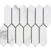 Regal Rectified Porcelain Picket Polished Mosaic Tile