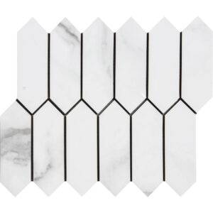 Regal Rectified Porcelain Picket Polished Mosaic Tile