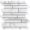 Regal Rectified Porcelain Random Strips Polished Mosaic Tile