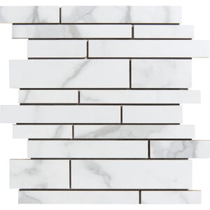Regal Rectified Porcelain Random Strips Polished Mosaic Tile