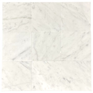 Carrara Marble 4" x 4" Honed Tile