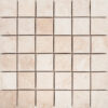 Ivory Travertine 2" x 2" Honed Mosaic Tile
