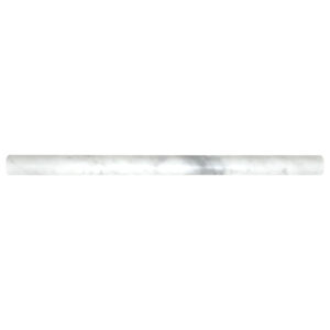 Carrara Marble 0.75" x 12" Honed Pencil Liner
