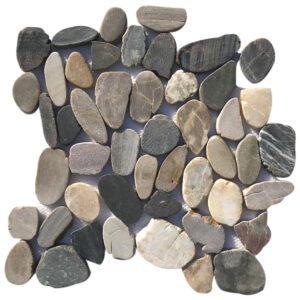 Rivera Natural Stone Sliced Pebble Mosaic Tile