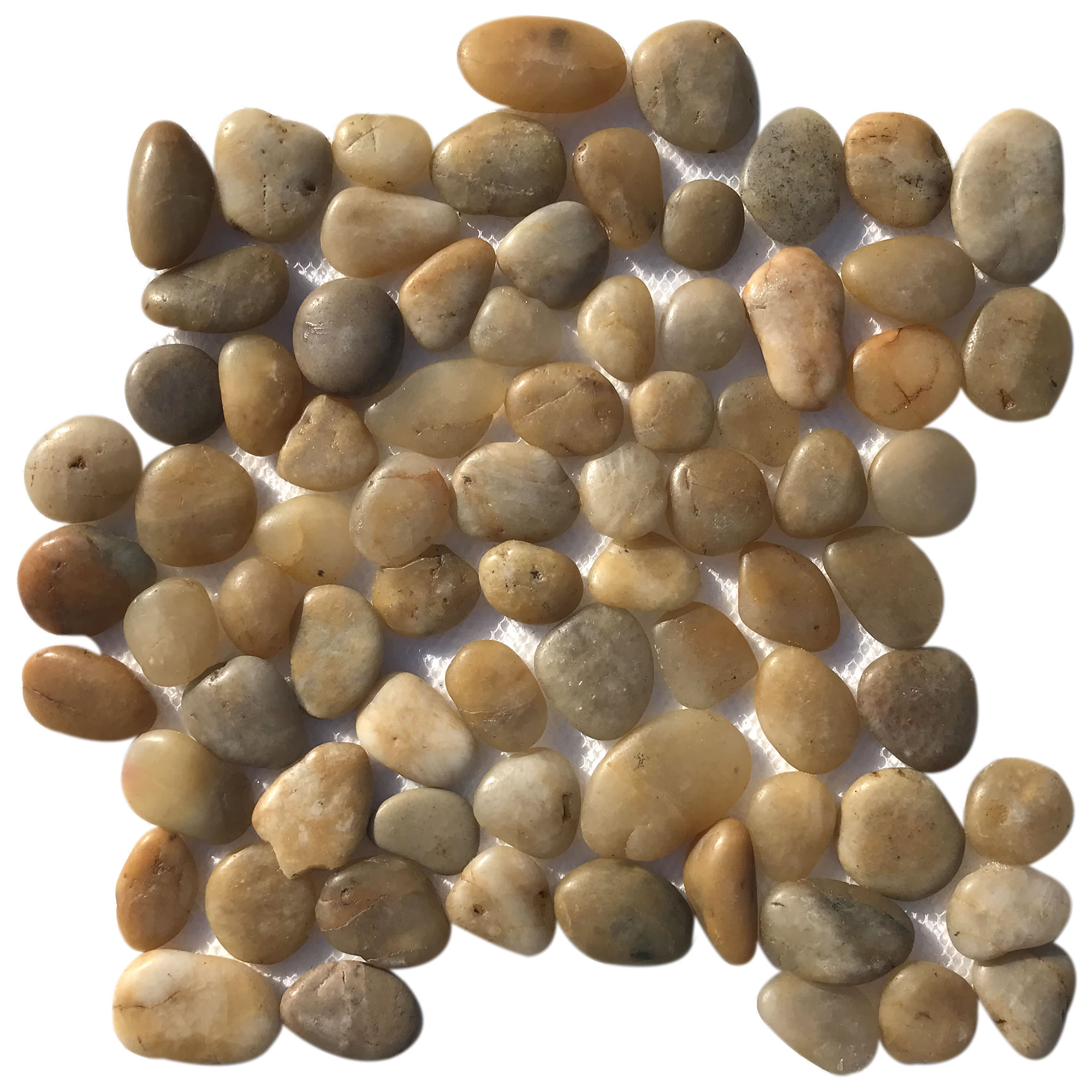 Canary Natural Stone Pebble Mosaic Tile