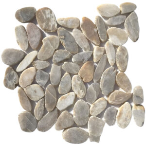Canary Natural Stone Sliced Pebble Mosaic Tile