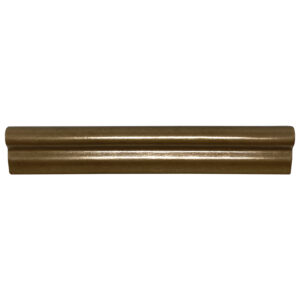 1.3" x 8" Matte Metallic Chair Rail Wall Tile Trim - Bronze