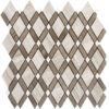 Storm Gray Marble Diamond Polished Mosaic Tile