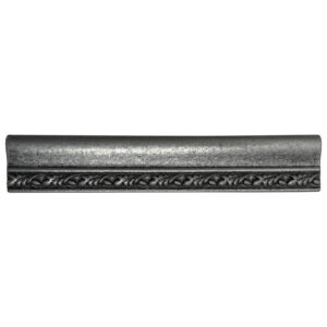 Dove 1.5" x 8" Matte Metallic Listello Wall Tile Trim - Pewter