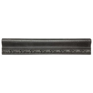 Dove 1.5" x 8" Matte Metallic Listello Wall Tile Trim - Wrought Iron