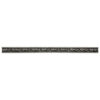Dove 0.5'' x 8'' Matte Metallic Listello Wall Tile Trim - Wrought Iron