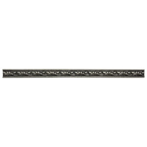 Dove 0.5'' x 8'' Matte Metallic Listello Wall Tile Trim - Wrought Iron