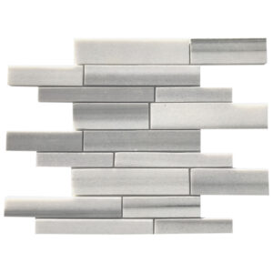 Arctic Silver Marble Atrium Polished Mosaic Tile