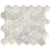 Pale Gray Marble 2" x 2" Honeycomb Polished Mosaic Tile