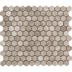 Slatewood Marble 1" x 1" Honeycomb Polished Mosaic Tile