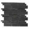 Vulcan Black 3D Honed Mosaic Tile