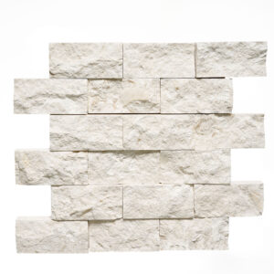 Fresca Limestone 2" x 4" Split Face Mosaic Tile