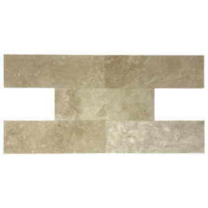 Ivory Travertine 4" x 12" Filled and Honed Tile