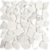 Carrara Marble Puzzle Tumbled Mosaic Tile