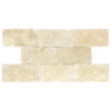 Ivory Travertine 3" x 6" Rustic Tumbled Tile