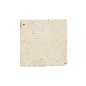 Ivory Travertine 6" x 6" Tumbled Tile