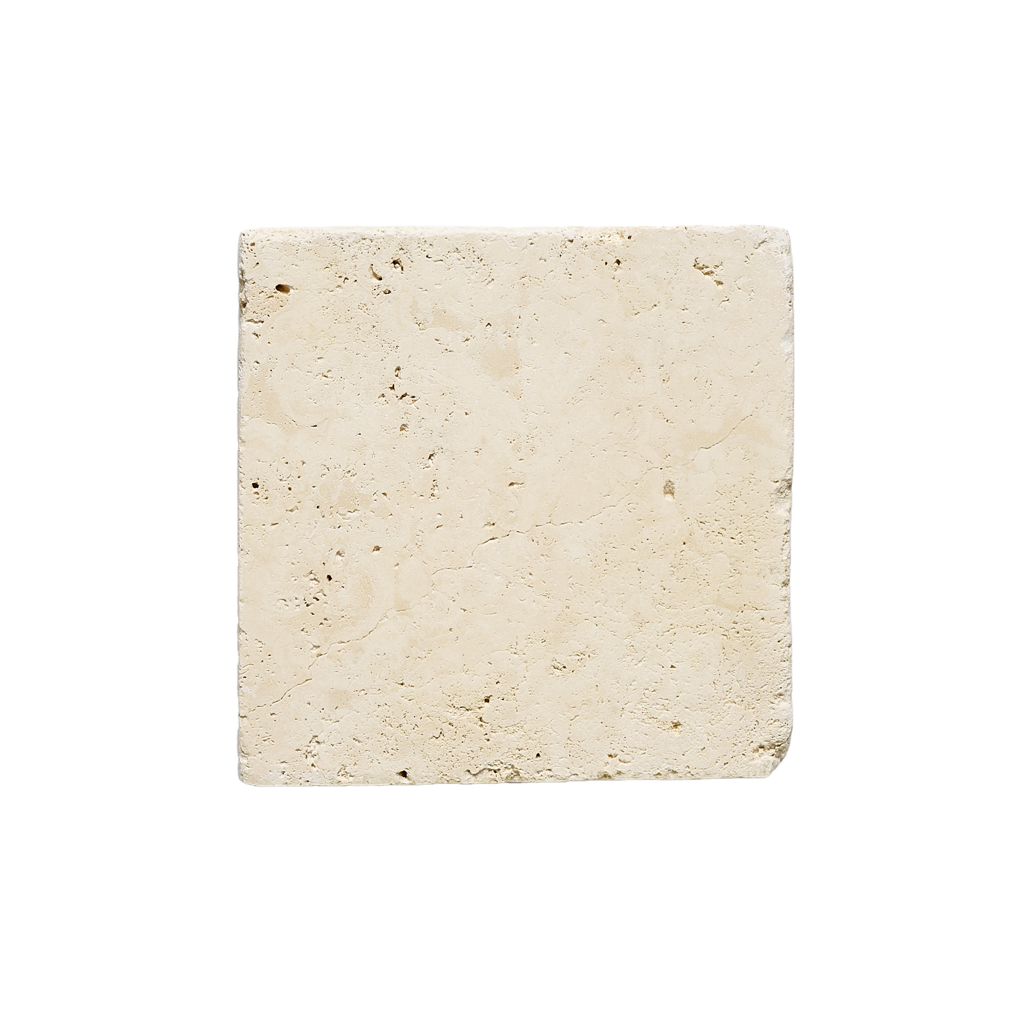 Ivory Travertine 6" x 6" Tumbled Tile