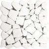 Snowfall Marble Puzzle Tumbled Mosaic Tile