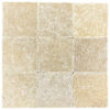 Tuscany Brown Travertine 4" x 4" Tumbled Tile