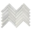 Alaska Crystal Marble 1.25" x 6" Insignia Honed Mosaic Tile